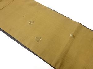 アンティーク　草花模様刺繍昼夜帯（材料）